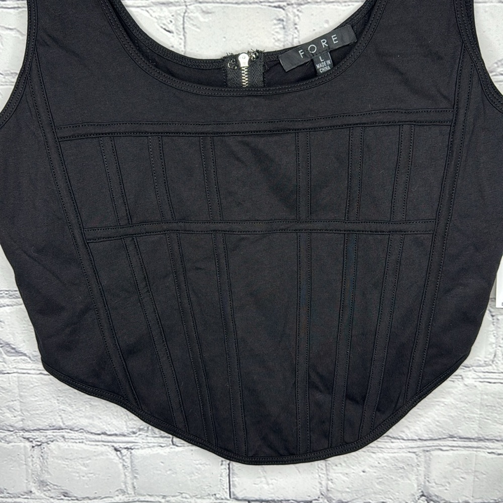 FORE Corset Seamed Tank Top - Picture 3 of 7